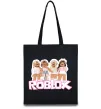 Еко-сумка Roblox pink girls Чорний фото