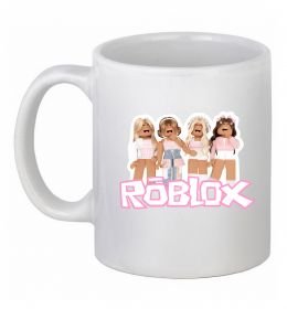 Чашка керамическая Roblox pink girls