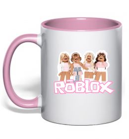 Чашка з кольоровою ручкою Roblox pink girls Чашка з кольоровою ручкою Roblox pink girls