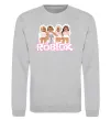 Свитшот Roblox pink girls Серый меланж фото