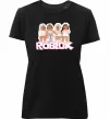 Жіноча преміум футболка Roblox pink girls Чорний фото