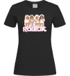 Женская футболка Roblox pink girls Черный фото