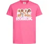 Детская футболка Roblox pink girls Ярко-розовый фото