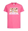 Детская футболка Roblox pink girls Ярко-розовый фото