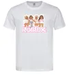 Мужская футболка Roblox pink girls Белый фото