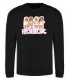 Свитшот Roblox pink girls Черный фото