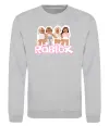 Свитшот Roblox pink girls Серый меланж фото