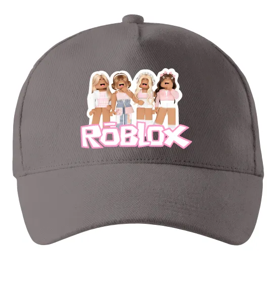 Кепка Roblox pink girls Сірий фото