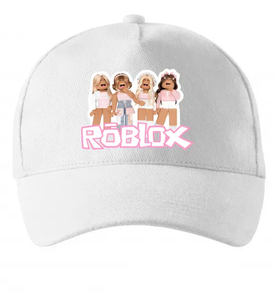 Кепка Roblox pink girls Белый фото