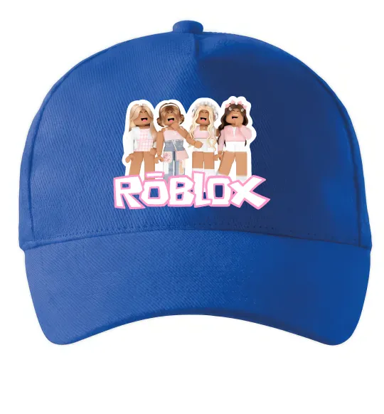 Кепка Roblox pink girls Ярко-синий фото
