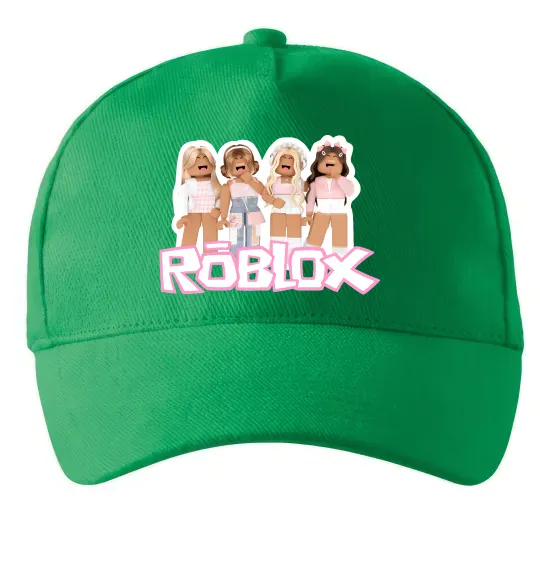 Кепка Roblox pink girls Зеленый фото