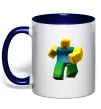 Чашка с цветной ручкой Roblox Noob Глубокий темно-синий фото