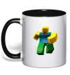 Чашка с цветной ручкой Roblox Noob Черный фото