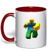 Чашка с цветной ручкой Roblox Noob Красный фото
