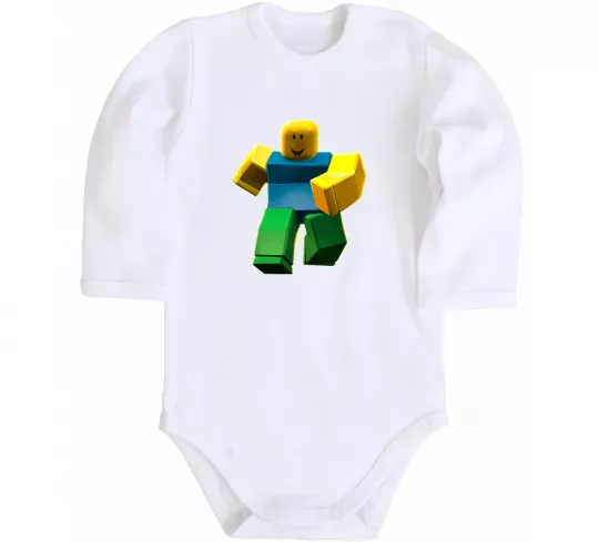 Дитячий бодік Roblox Noob Білий фото