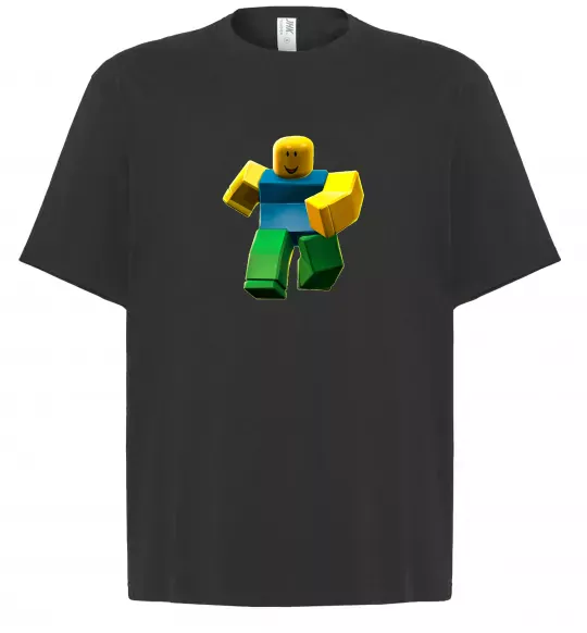 Футболка Оверсайз Roblox Noob Черный фото