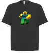 Футболка Оверсайз Roblox Noob Черный фото