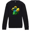 Детский Свитшот Roblox Noob Черный фото