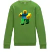 Детский Свитшот Roblox Noob Лаймовый фото