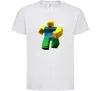 Детская футболка Roblox Noob Белый Детская футболка Roblox Noob Белый фото