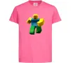 Детская футболка Roblox Noob Ярко-розовый Детская футболка Roblox Noob Ярко-розовый фото