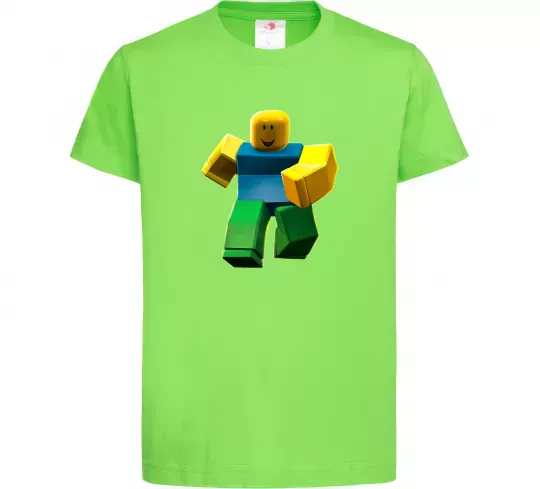 Детская футболка Roblox Noob Лаймовый фото