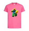 Дитяча футболка Roblox Noob Яскраво-рожевий фото