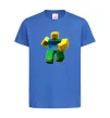 Дитяча футболка Roblox Noob Яскраво-синій фото