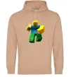 Женская толстовка (худи) Roblox Noob Песочный фото