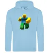 Жіноча толстовка (худі) Roblox Noob Блакитний Жіноча толстовка (худі) Roblox Noob Блакитний фото