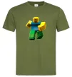 Мужская футболка Roblox Noob Оливковый фото