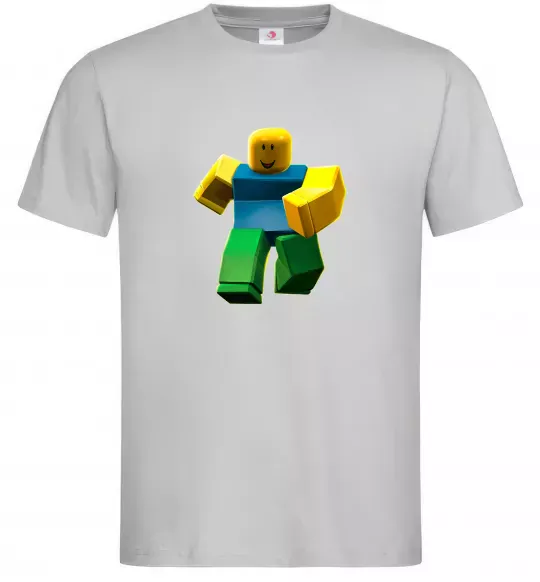 Мужская футболка Roblox Noob Серый фото
