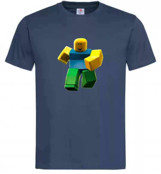 Мужская футболка Roblox Noob Темно-синий фото