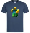 Мужская футболка Roblox Noob Темно-синий фото