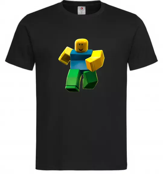 Мужская футболка Roblox Noob Черный фото
