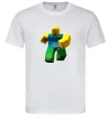 Мужская футболка Roblox Noob Белый фото