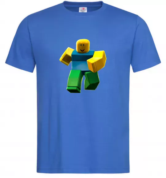 Мужская футболка Roblox Noob Ярко-синий фото
