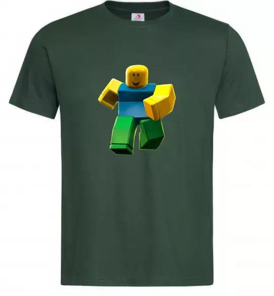 Мужская футболка Roblox Noob Темно-зеленый фото