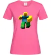 Жіноча футболка Roblox Noob Яскраво-рожевий фото