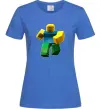 Жіноча футболка Roblox Noob Яскраво-синій фото
