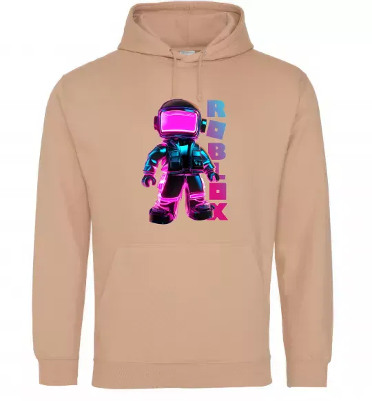 Женская толстовка (худи) Roblox Neon guy Песочный фото