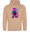 Женская толстовка (худи) Roblox Neon guy Песочный фото