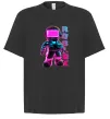 Футболка Оверсайз Roblox Neon guy Черный фото