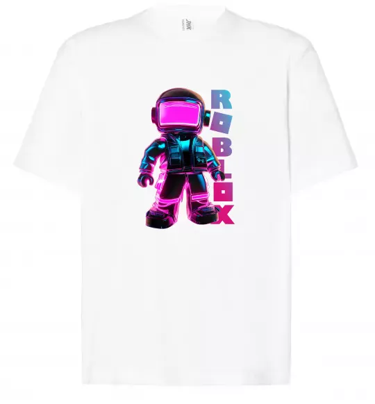 Футболка Оверсайз Roblox Neon guy Белый фото