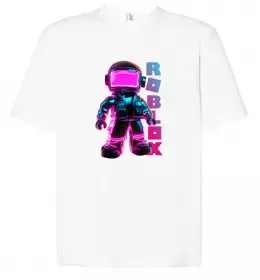 Футболка Оверсайз Roblox girls Белый фото