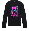 Детский Свитшот Roblox Neon guy Черный фото
