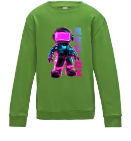 Дитячий світшот Roblox Neon guy Лаймовий фото
