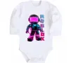 Детский боди Roblox Neon guy Белый фото