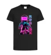 Дитяча футболка Roblox Neon guy Чорний фото