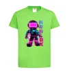 Дитяча футболка Roblox Neon guy Лаймовий фото